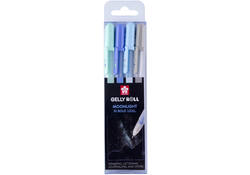 Gelschrijver Sakura Gelly Roll Moonlight 10 aurora set à 4 kleuren