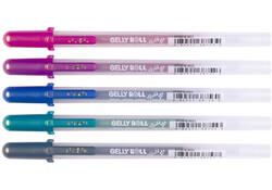 Gelschrijver Sakura Gelly Roll Gold Shadow set à 5 kleuren
