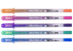 Gelschrijver Sakura Gelly Roll Silver Shadow set à 5 kleuren