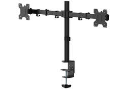 Monitorarm Quantore 2 schermen 17-27 inch zwart
