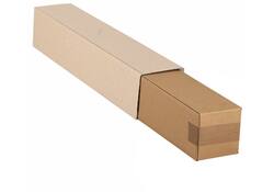 Vierkante koker IEZZY 750x120x120mm bruin bodem