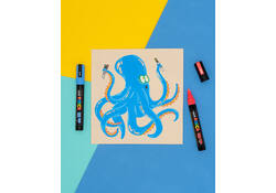 Verfstift Posca PC1MC extra fijn assorti set à 8 stuks