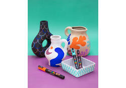 Verfstift Posca PC1MC extra fijn assorti set à 8 stuks