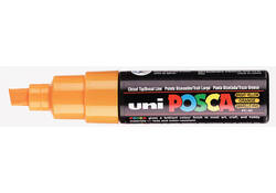 Verfstift Posca PC8K breed schuin oranje