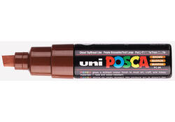 Verfstift Posca PC8K breed schuin bruin