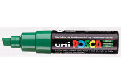 Verfstift Posca PC8K breed schuin donkergroen