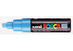 Verfstift Posca PC8K breed schuin lichtblauw