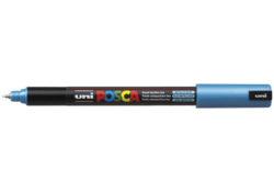 Verfstift Posca PC1MR extra fijn metallic blauw