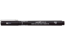 Fineliner Uni-ball Pin beitelpunt 2mm zwart