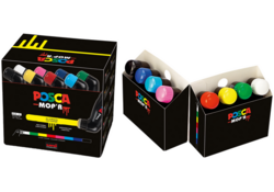 Verfstift Posca PCM22 Mop'r assorti set à 8 stuks