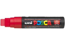 Verfstift Posca PC17K extra breed rechthoek rood