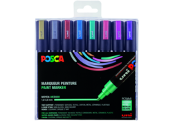 Verfstift Posca PC5M medium metallic assorti set à 8 stuks