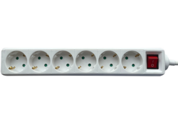Stekkerdoos BRASQ 6 voudig 1.4 meter wit