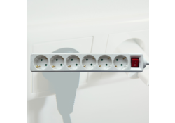 Stekkerdoos BRASQ 6 voudig 1.4 meter wit