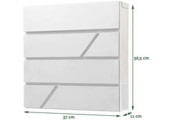 Brievenbus BRASQ PB200 Deluxe wand wit