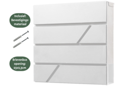 Brievenbus BRASQ PB200 Deluxe wand wit