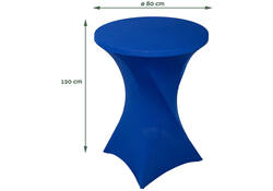 Tafelrok BRASQ voor statafel 80cm blauw