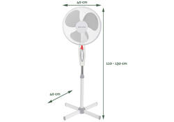 Statiefventilator BRASQ F300 Ø 40cm wit