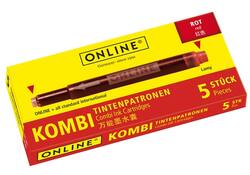 Inktpatroon Online Kombi rood doos à 5 stuks