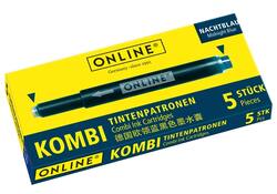 Inktpatroon Online Kombi nachtblauw doos à 5 stuks