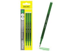 Gelschrijvervulling Online Magixx 0.7mm groen blister à 3 stuks