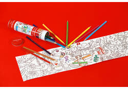 Kleurpotlood Caran d'ache Swisscolor met poster koker à 18 kleuren