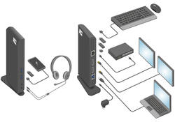 Dockingstation ACT USB-C Dual Monitor met laadpoort