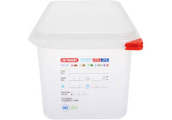Voedseldoos Araven GN 1/3 met deksel 6 liter 4 stuks