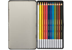 Kleurpotloden STABILO CarbOthello kalkpastel assorti blik à 12 stuks
