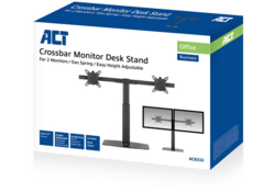 Monitorarm ACT office gasveer crossbar 2 schermen
