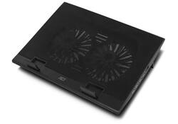 Laptopstandaard ACT 2 standen met ventilator 4-p hub