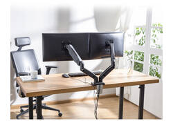 Monitorarm ACT office met gasveer 2 schermen