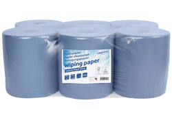 Poetspapier Cleaninq midi 1-laags 20cmx300m blauw
