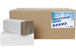 Handdoek Cleaninq Z-vouw 1-laags 250x230mm 20x250st naturel
