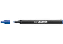 Rollerpenvulling STABILO Easyoriginal fijn blauw doosje à 20 stuks