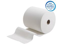 Handdoekrol Scott 1-laags 304m wit 6667