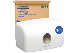 Handdoekdispenser Aquarius voor i-vouw mini wit 6956