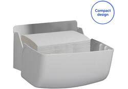 Handdoekdispenser Aquarius voor i-vouw mini wit 6956