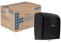 Handdoekroldispenser Aquarius zwart 7376