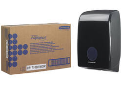 Handdoekdispenser Aquarius voor i-vouw zwart 7171