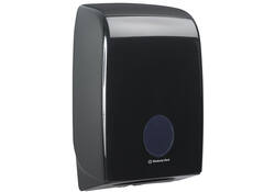 Handdoekdispenser Aquarius voor i-vouw zwart 7171
