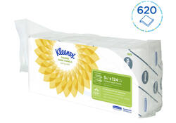 Handdoek Kleenex Ultra i-vouw 2-laags 21,5x31,5cm 5x124stuks 7979