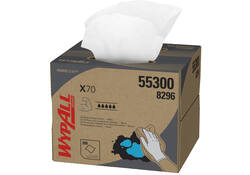 Poetsdoek WypAll X70 PowerClean 42,6x28,2cm 200vel draagdoos wit 8296