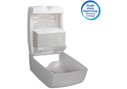 Handdoek Scott i-vouw 2-laags 21,2x18,6cm 16x220stuks wit 6609