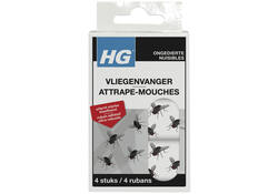 Vliegenvanger HG HGX kleefstrips 4 stuks