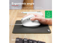 Muis Trust ergonomisch BAYO II wit