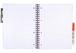 Projectboek Pukka Metallic Executive A4 lijn 5-tabs 4-gaats 200 pagina's 80gr assorti