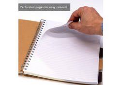 Projectboek Pukka Kraft A4 lijn 5-tabs 200 pagina's 80gr