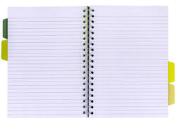 Projectboek Pukka Recycled B5 lijn 4-tabs 200 pagina's 80gr groen
