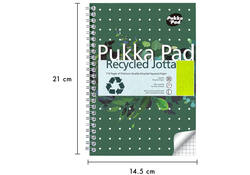 Notitieboek Pukka Jotta A5 ruit 5x5mm 110 pagina's 80gr groen